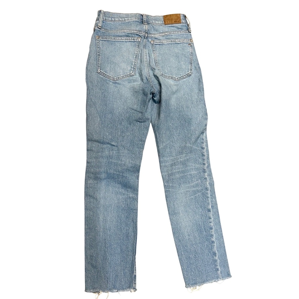 Madewell The Perfect Vintage Jean Distressed Raw Hem Light Blue Size 26 - Picture 5 of 9